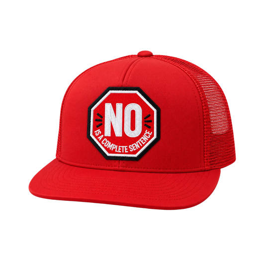 "No Is A Complete Sentence"  One Patch Mesh-Back Snapback Foam Hats (Multiple Colors) (Copy)