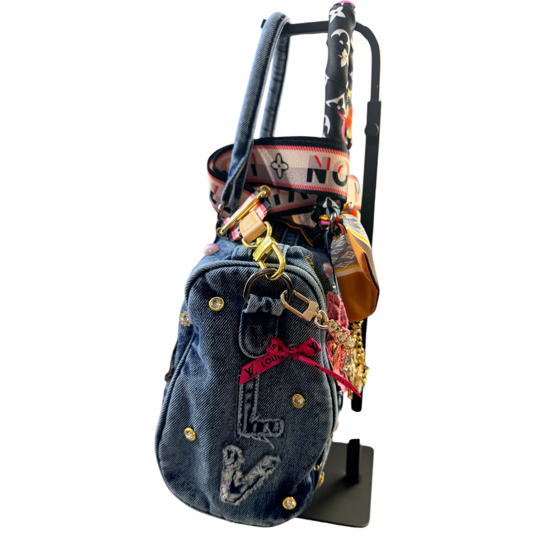 Design Your Own Junk Handbag | Custom Bling Purse with Patches, Rhinestones, Pearls & Chains