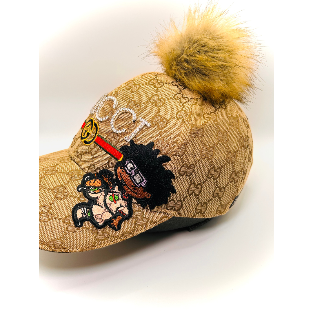 Premade Rugrat Junk Trucker Hat & Matching Junk Tie Set – Blinged & Jeweled Statement Accessories