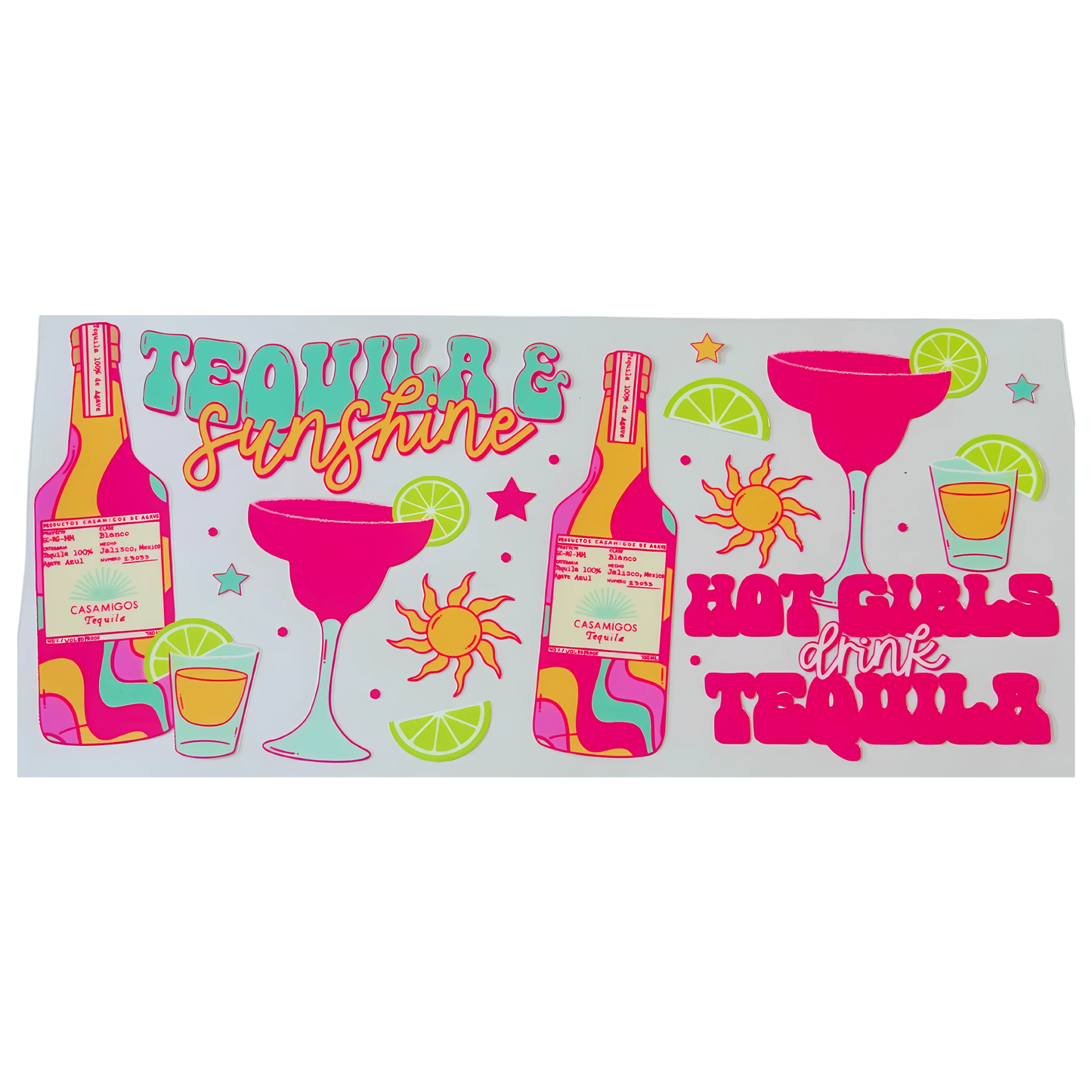 Hot Girl Tequila UV DTF