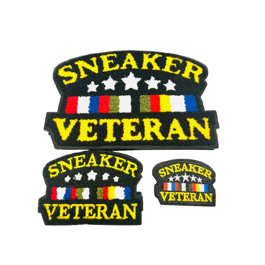 Sneaker Veteran Ribbon Chenille Patches