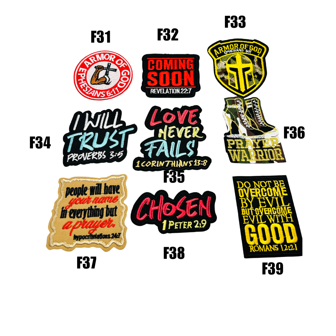 Faith Inspired Small Patches -4