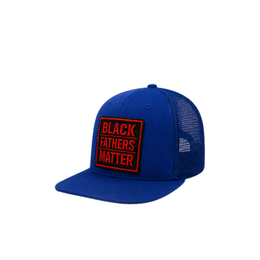 Black Fathers Matter Trucker-Snapback - Blue Hat