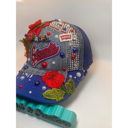 Design Your Custom NFL, NBA, MLB Trucker Hat with Rhinestones, Patches & Bling