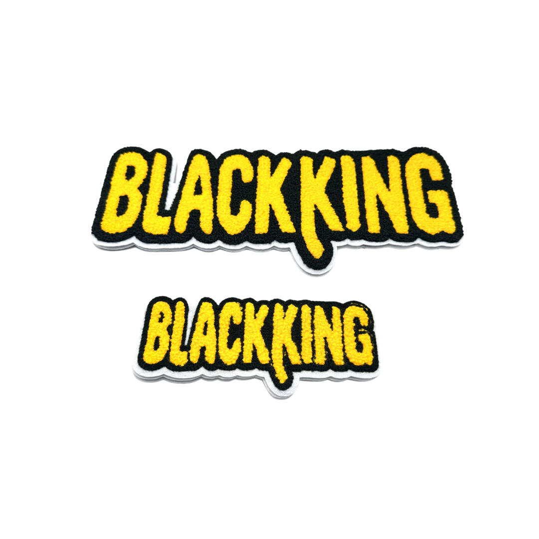 Black King Chenille Patches
