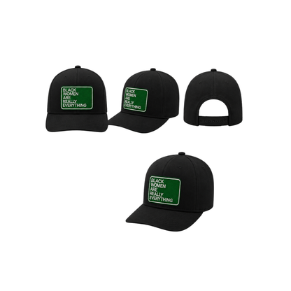 Black Women Are Everything Patched Snapback Hat | Melanin Queen Trucker Cap - Green Black