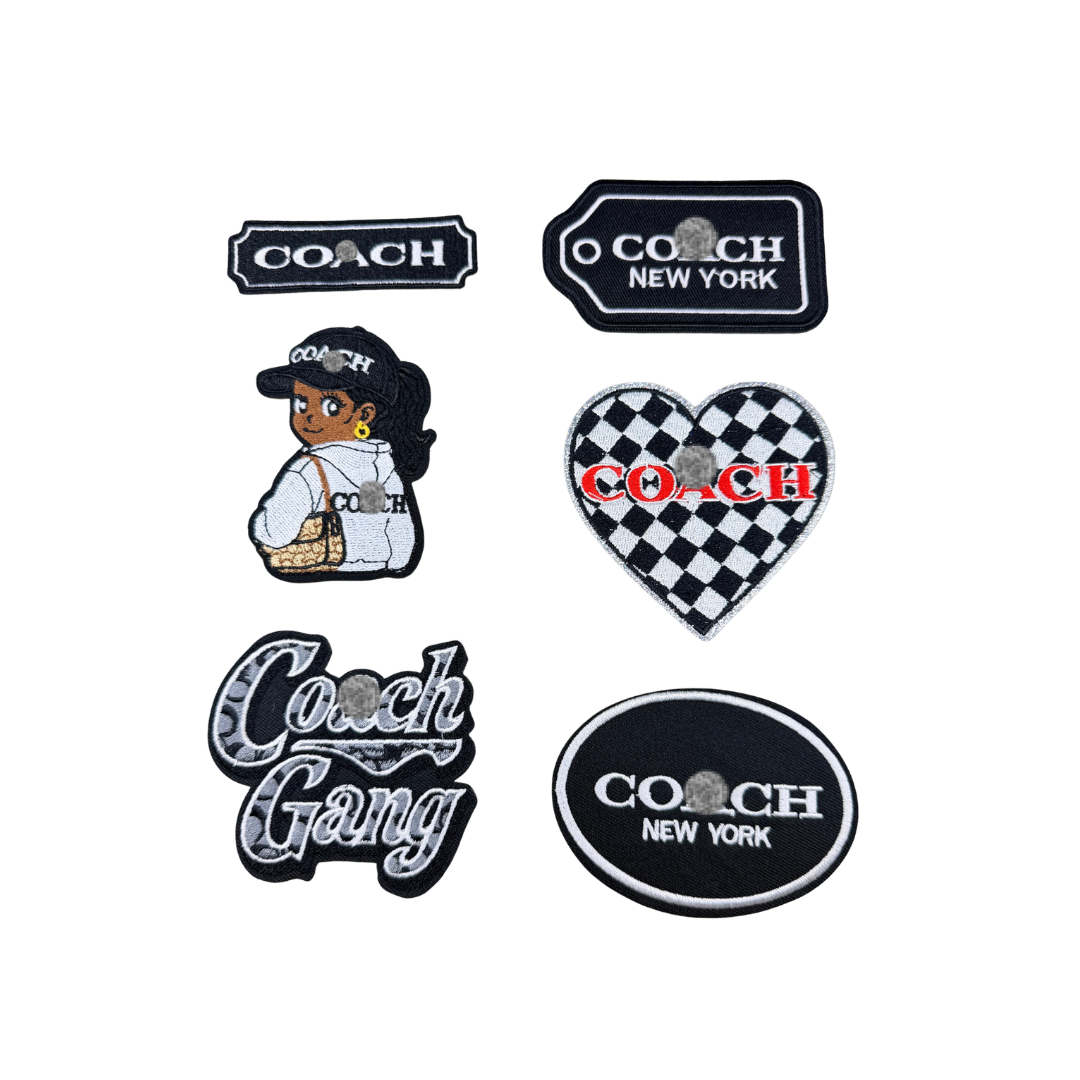 Coa*h  Designer Inspired Black Small Patches