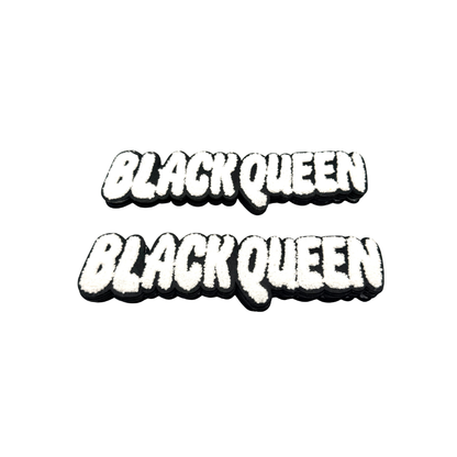 Black Queen Chenille Patches