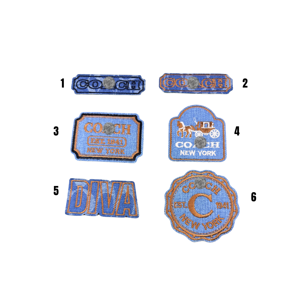 Coa*h  Designer Inspired Denim Small Patches Collection