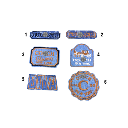Coa*h  Designer Inspired Denim Small Patches Collection