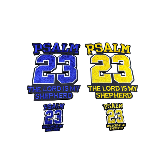 PSALM 23 Flower Pattern Patches