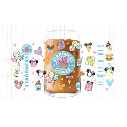 Starbucks Blue UV DTF