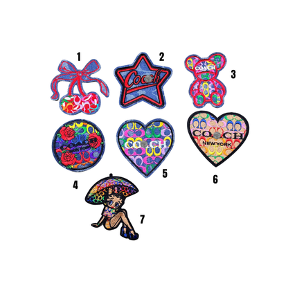 Coa*h  Designer Inspired Colorful Small Patches Collection