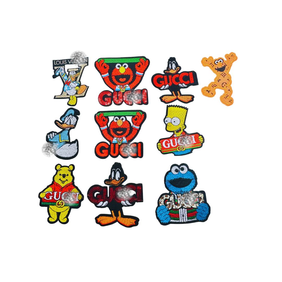 Cartoon Character Designer Inspired Small Patches