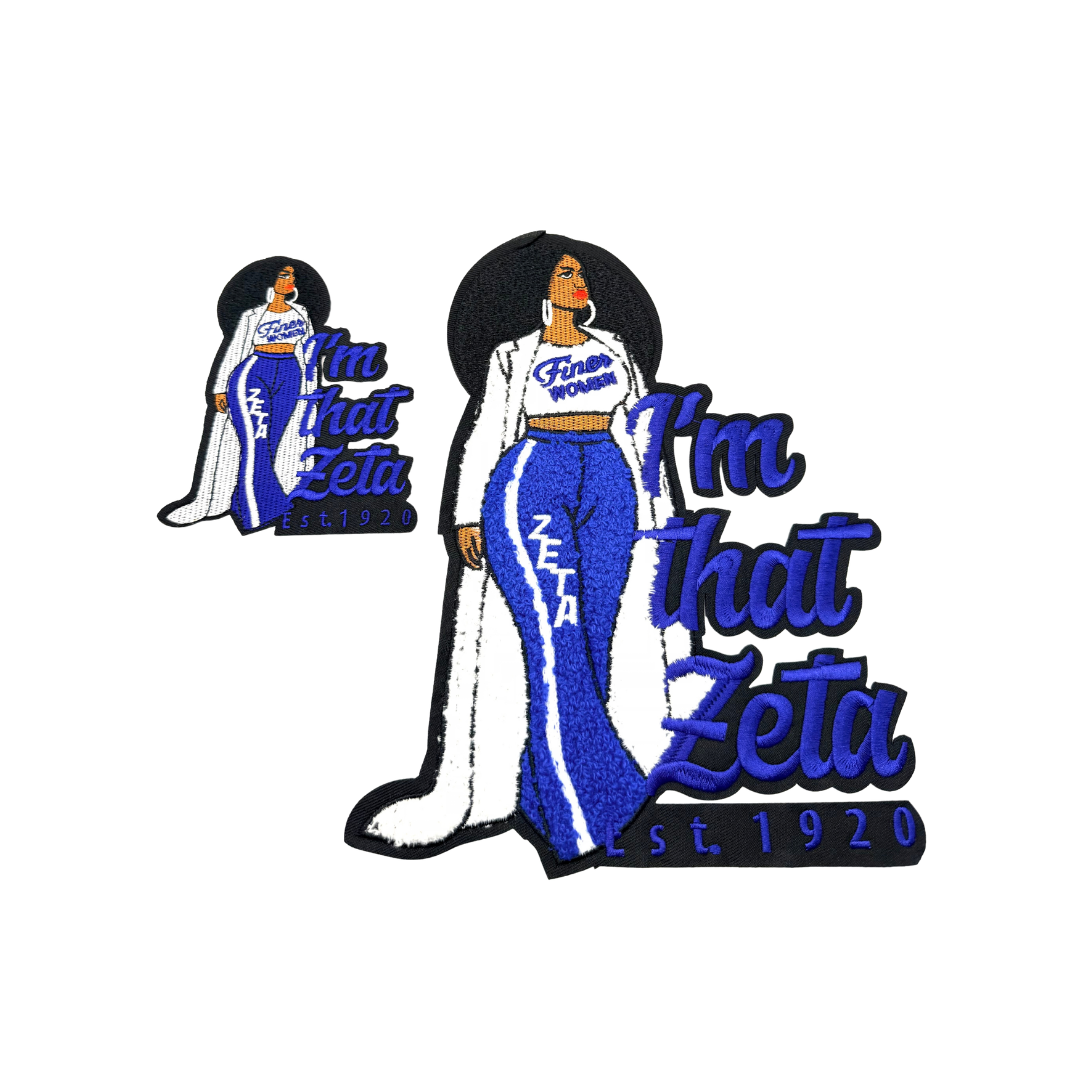 Im that Fine Zeta EST. 1920 Chenille Patches