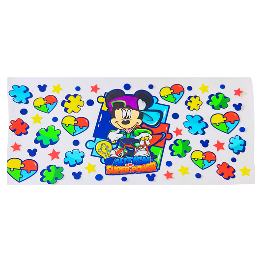 Autism Mickey UV DTF