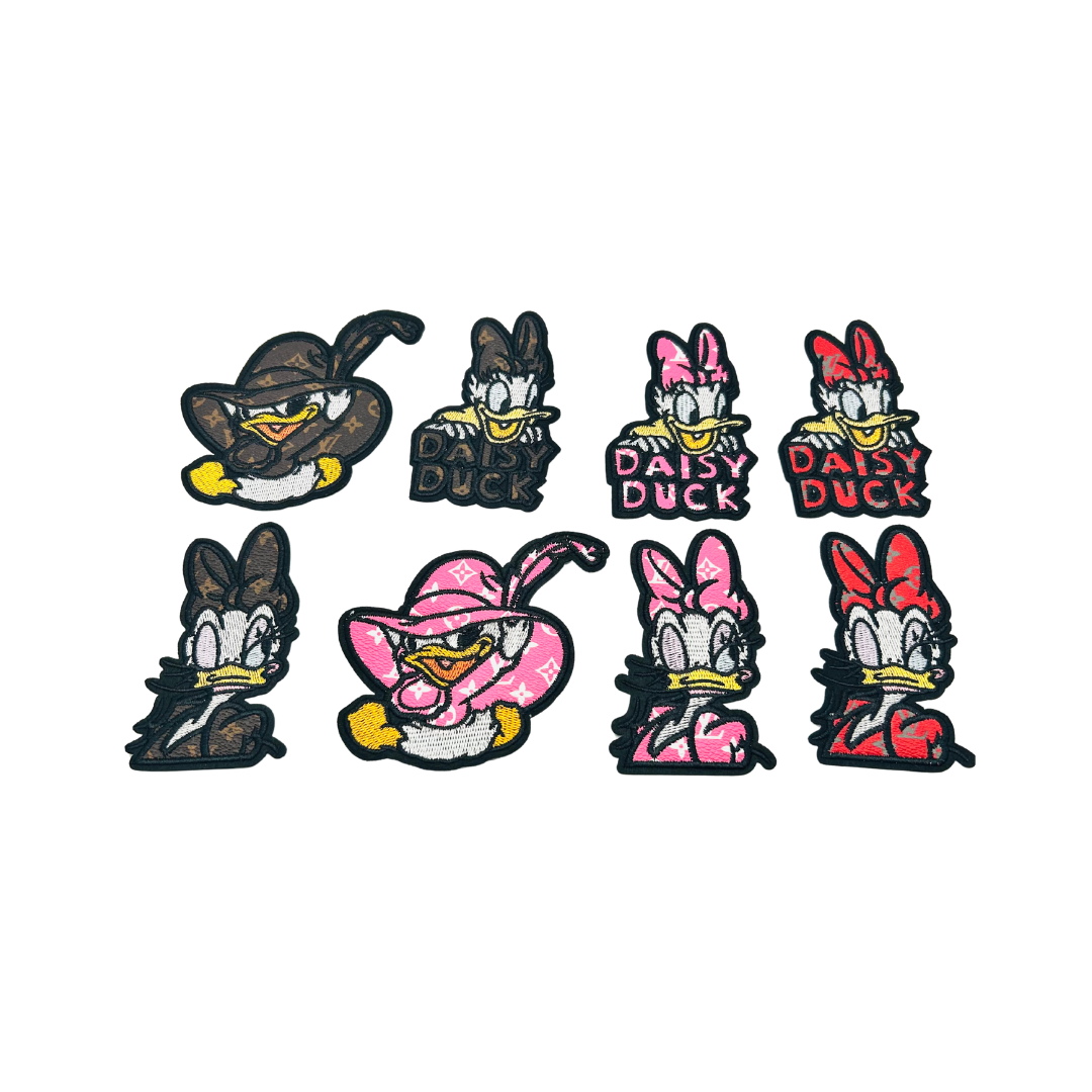 Dais* Duck Designer Inspired Cartoon Character Small Leather Small  Patches
