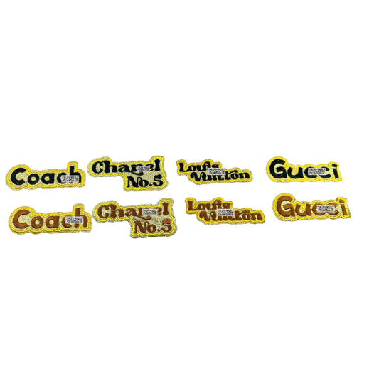 Designer Luxury Inspired Small Name Patches