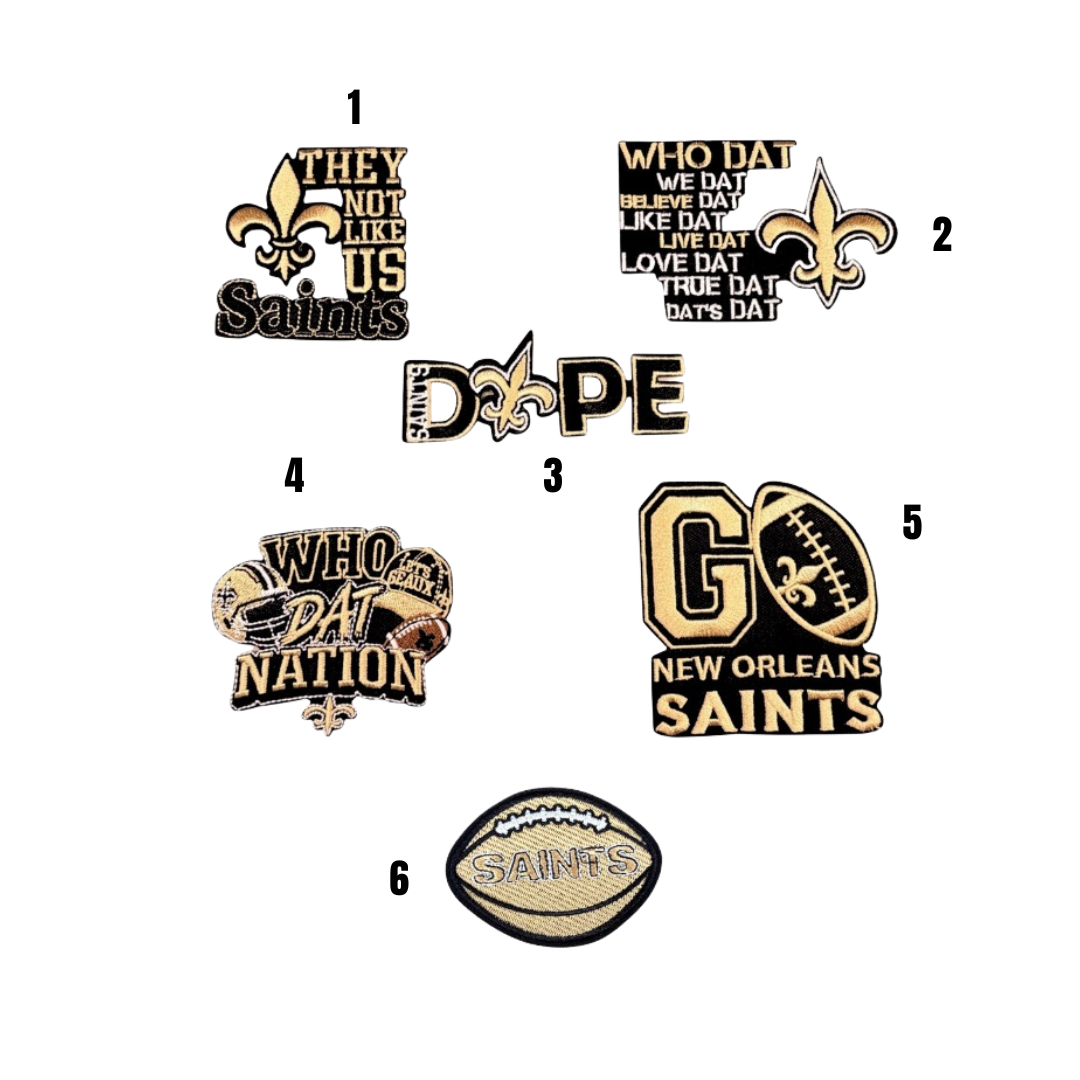 Saints Football Small Patches -2