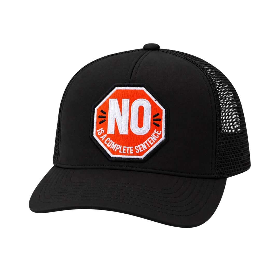 "No Is A Complete Sentence"  One Patch Mesh-Back Snapback Foam Hats (Multiple Colors) (Copy)
