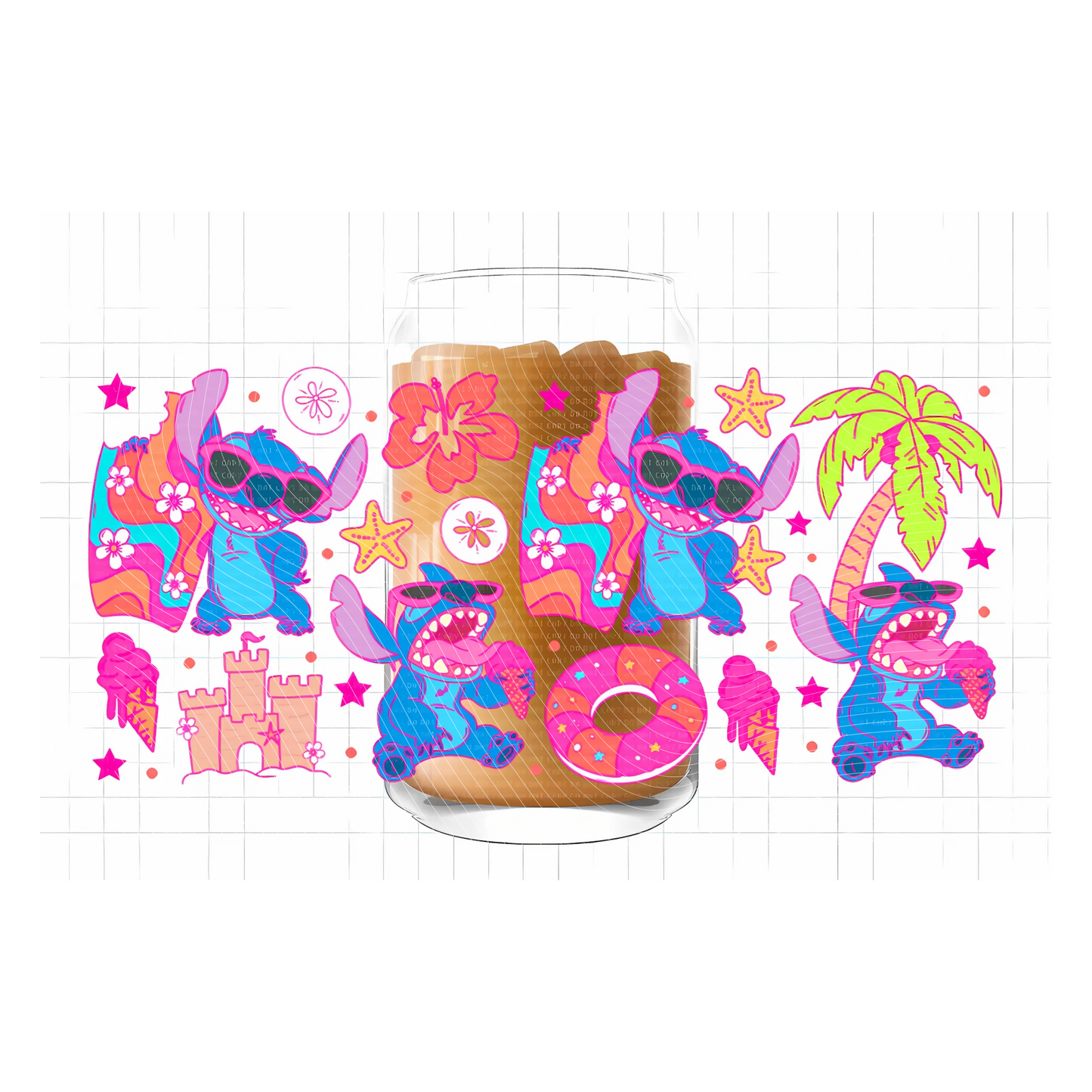 Stitch & Donuts 2 UV DTF