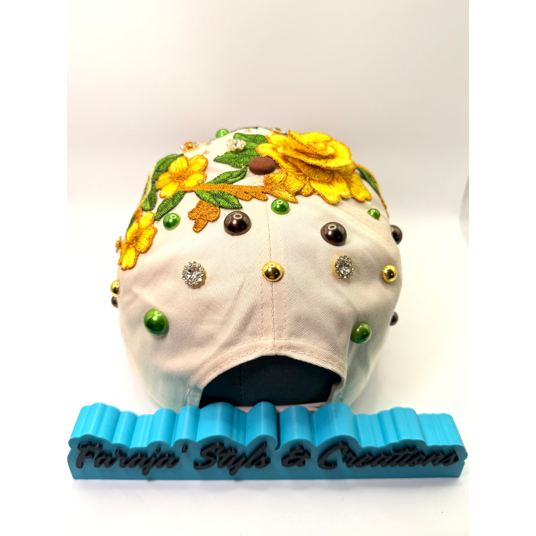 Psalm 23 Statement Junk Trucker Patched & Jeweled Hat - Ready To Ship