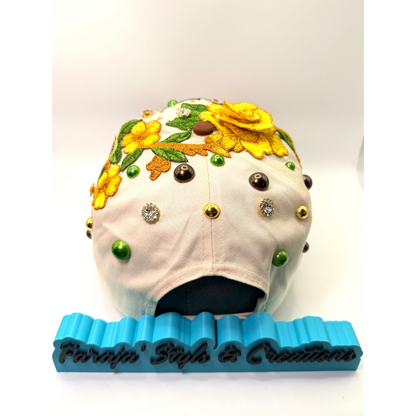 Psalm 23 Statement Junk Trucker Patched & Jeweled Hat - Ready To Ship