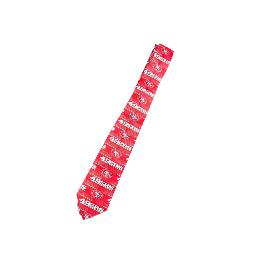 Custom NFL Team Junk Tie – Bling Football Tie with Pearls, Patches & Rhinestones | Game Day Statement