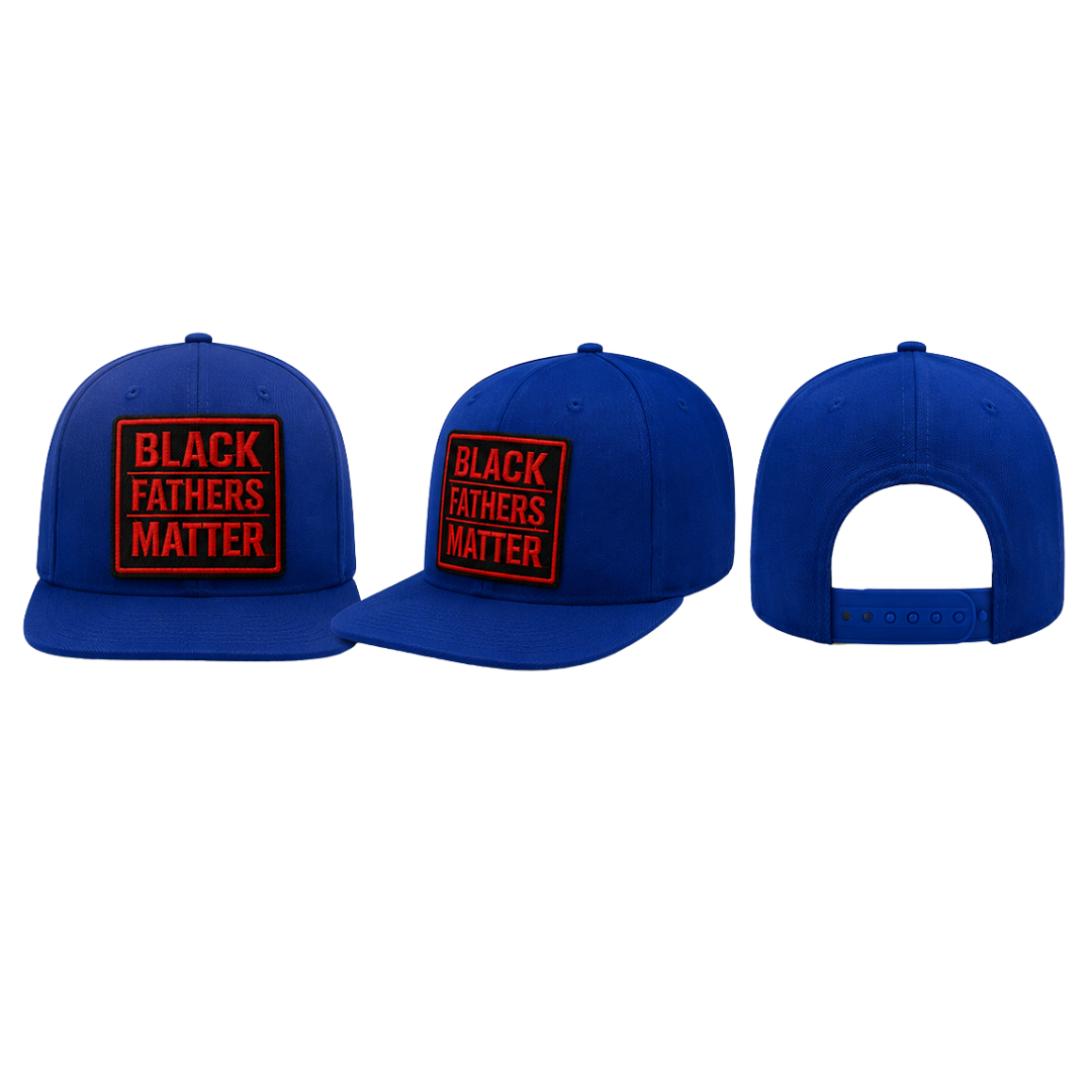 Black Fathers Matter Trucker-Snapback - Blue Hat
