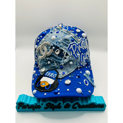 Design Your Custom Zeta Sorority Trucker Junk Hat | Rhinestones, Patches & Pearls | Greek Life Fashion Cap