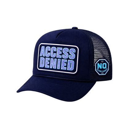 Blue Access Denied “No Second Chances” Mesh-Back Snapback Hats
