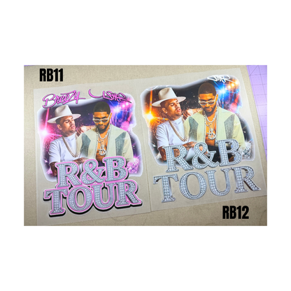 Raymond vs Brown DTF Transfers - Sizes 10*10