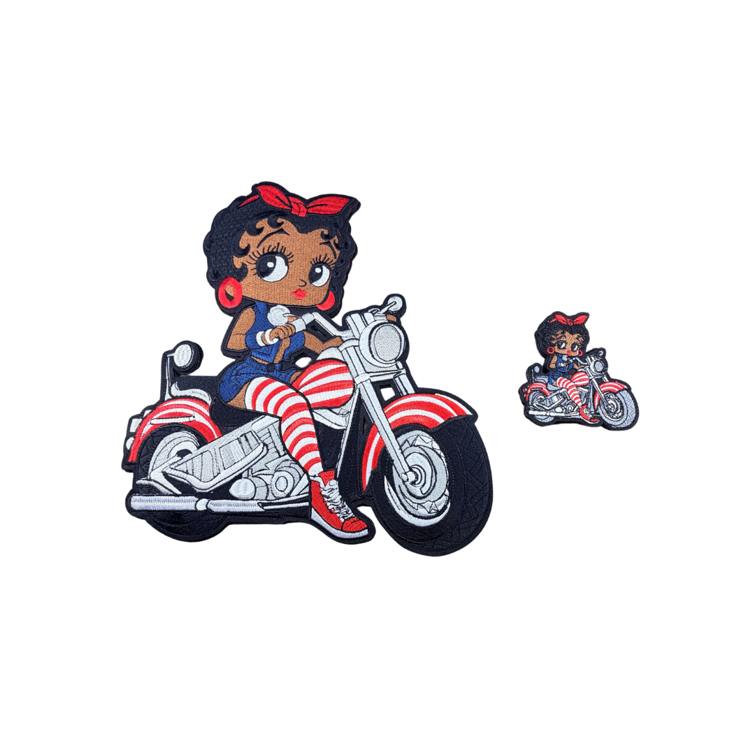 Motorcycle Betty Boop Patches