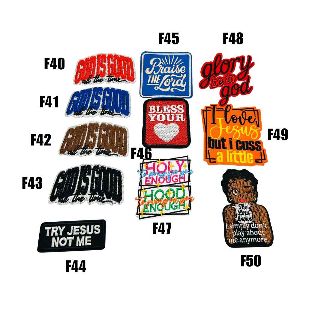 Faith Inspired Small Patches -5