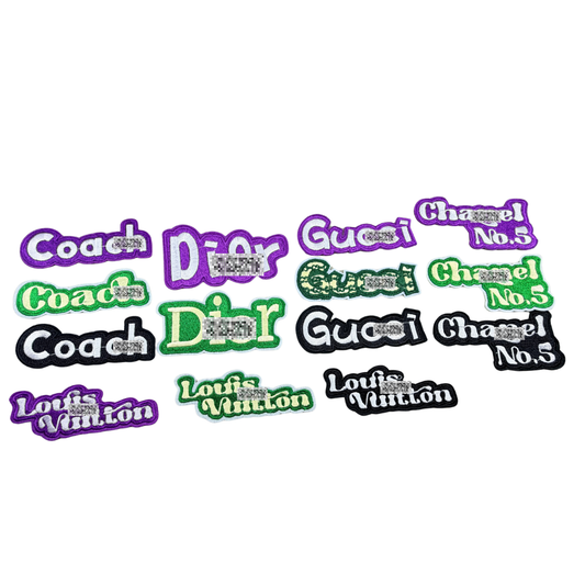 Designer Luxury Inspired Small Name Patches -3