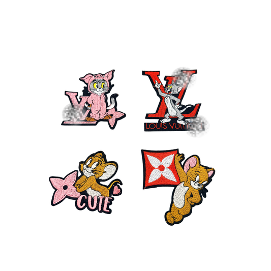 Tom & Jerry Designer Inspired Cartoon Character Small Patches