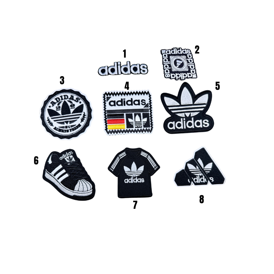 Adidas Inspired Black & White Small Patch Collection