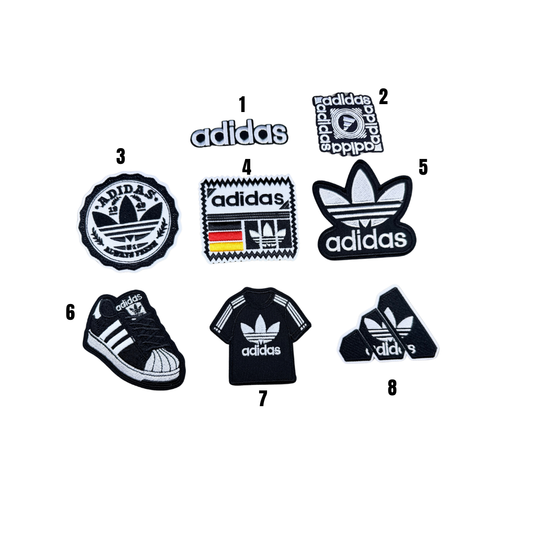 Adidas Inspired Black & White Small Patch Collection
