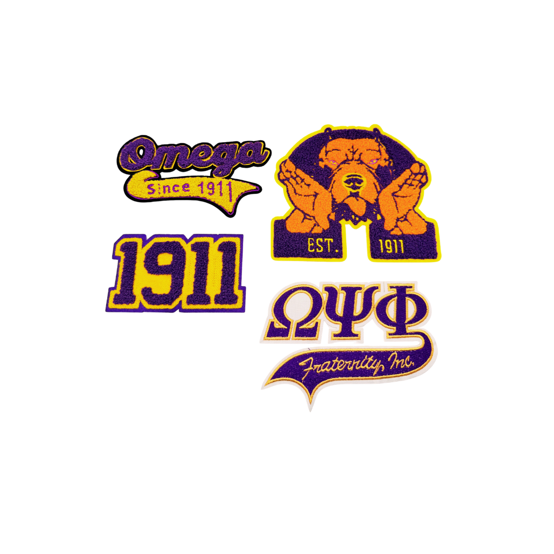 Omega Fraternity Medium Patches