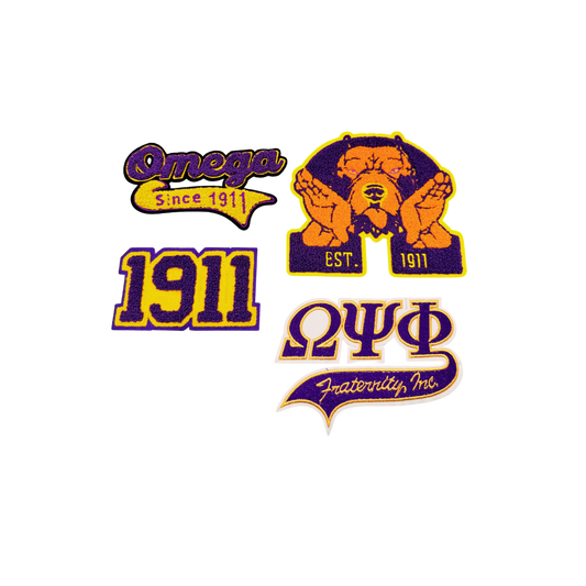 Omega Fraternity Medium Patches