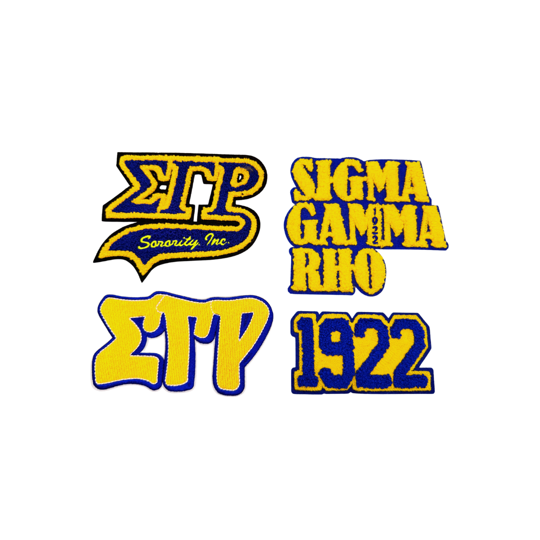 Sigma Gamma Rho Medium Chenille Patches