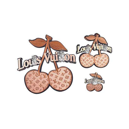 Lou** V  Designer Inspired Cherry Patches Collection