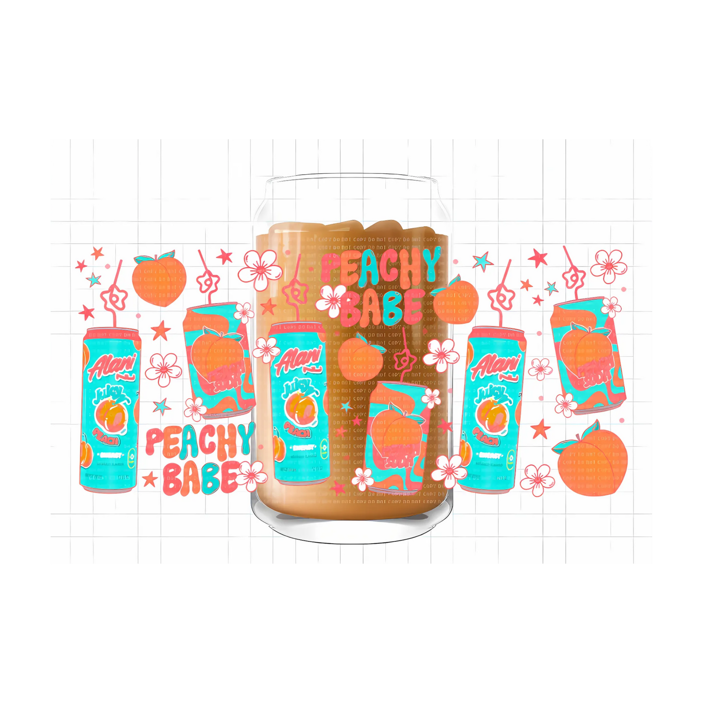 Peachy Babe UV DTF