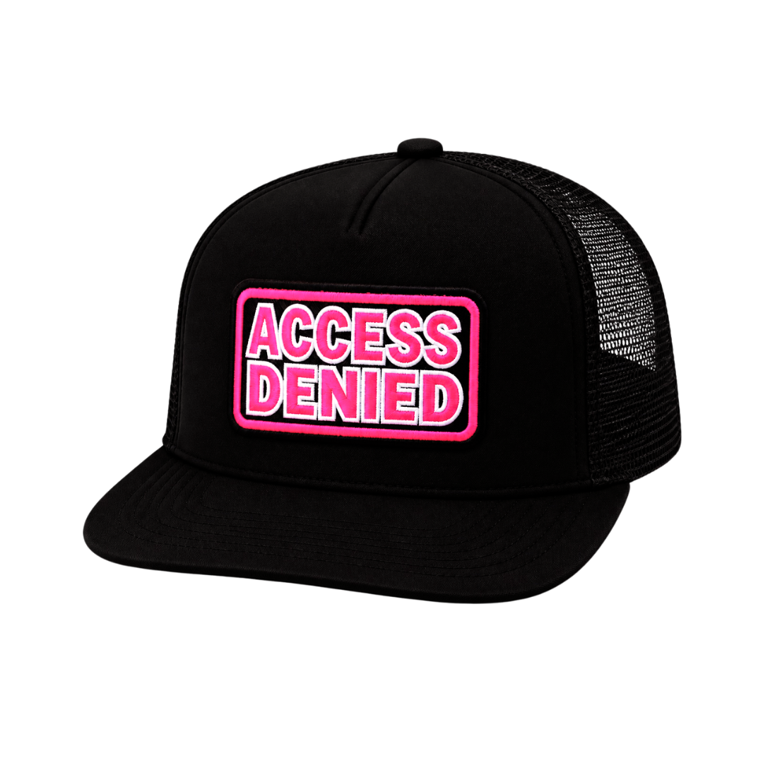 Access Denied One Patch Mesh-Back Snapback Foam Hats (Multiple Colors)