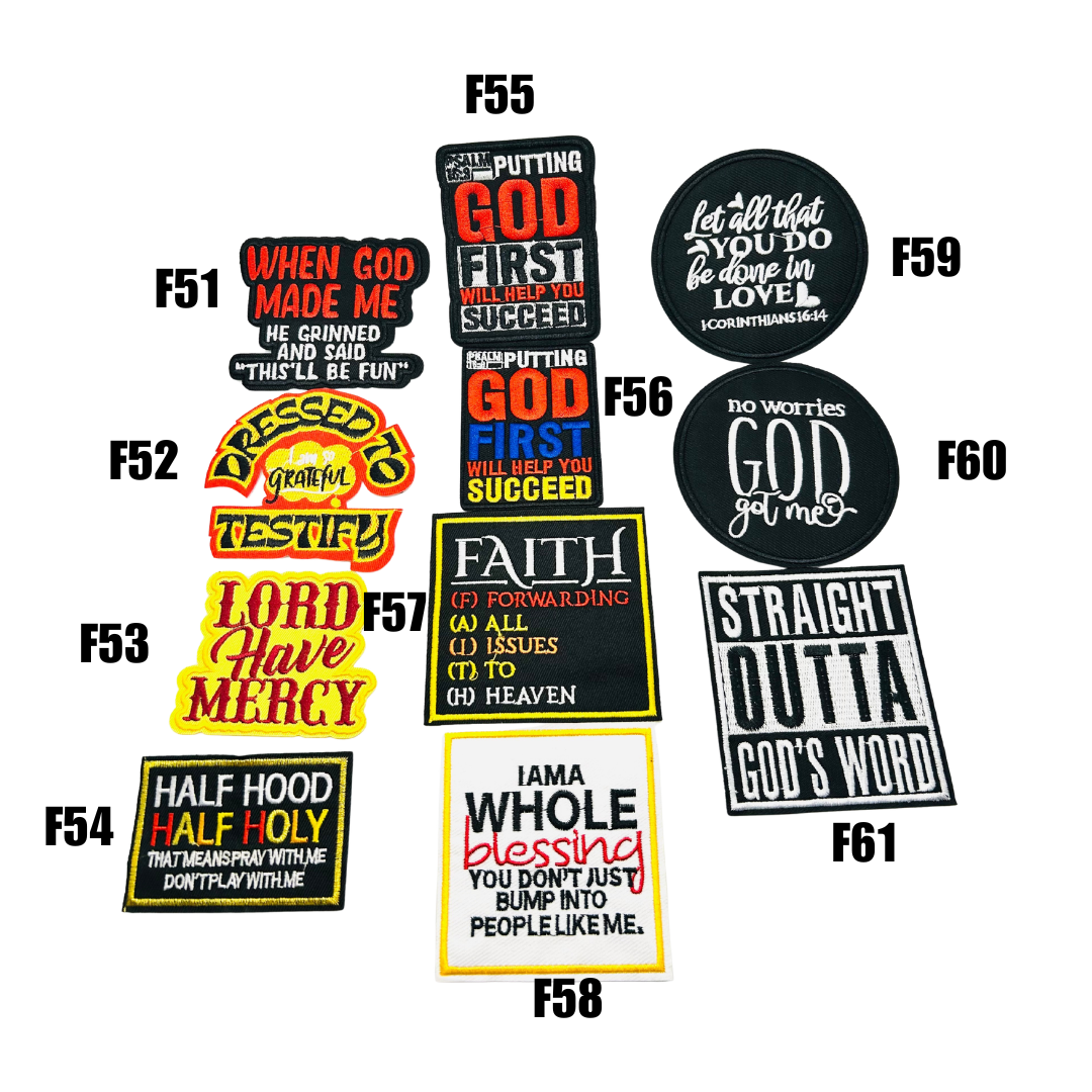 Faith Inspired Small Patches - 6