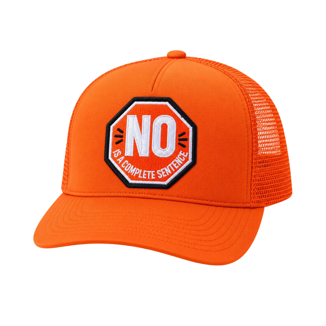 "No Is A Complete Sentence"  One Patch Mesh-Back Snapback Foam Hats (Multiple Colors) (Copy)