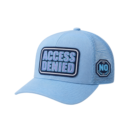 Blue Access Denied “No Second Chances” Mesh-Back Snapback Hats