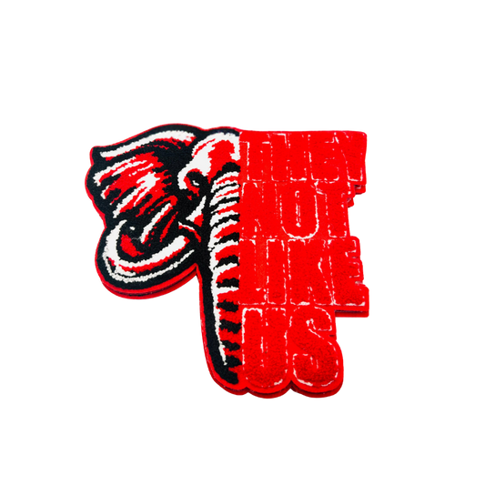 Elephant DST Sorority Inspired Chenille Large Patch - They Not Like Us