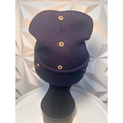 Adult & Kids Custom Junk Beanie with Patches, Rhinestones, Pearls & Denim Add-Ons