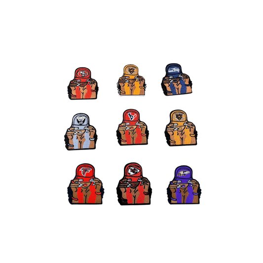 NFL Team Hat Lady Small Patches